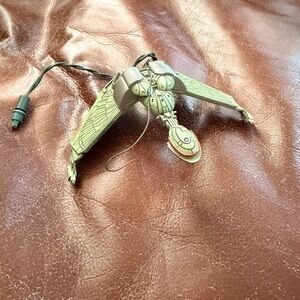 Hallmark Green and Silver Klingon Bird of Prey Holiday Ornament